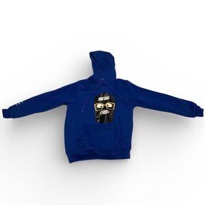 Secret Scientist Royal Blue Character Graphic Hoodie